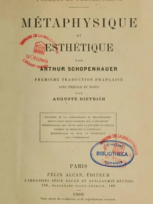 Métaphysique et Esthétique