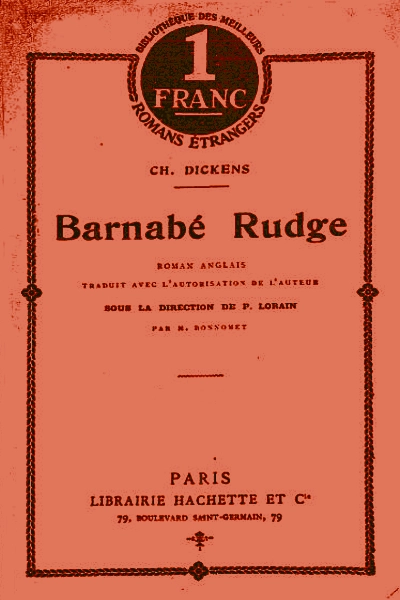 Barnabé Rudge (Barnaby Rudge) - Tome I