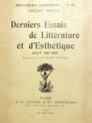 Derniers Essais de Littérature et d'Esthétique (aout 1887-1890)