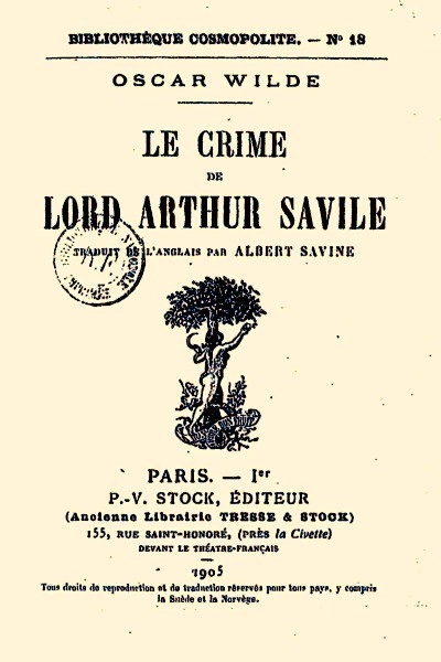Le crime de Lord Arthur Savile