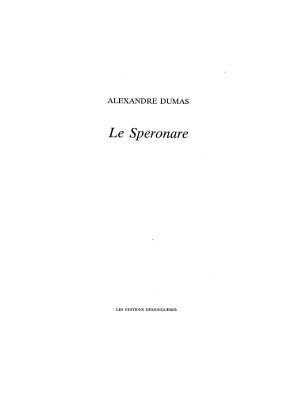 Impressions de voyage. [2], Le Speronare