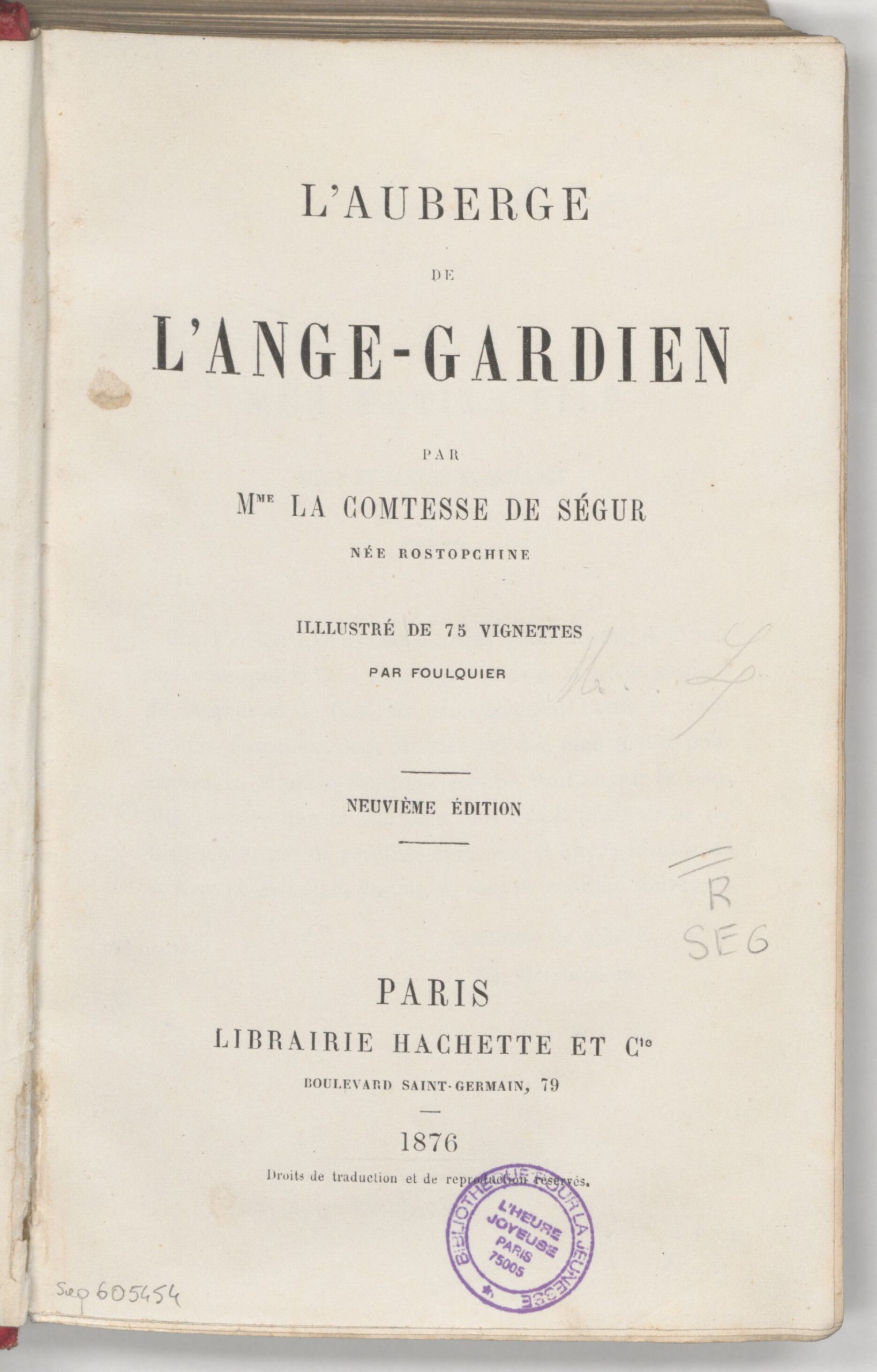 L'auberge de l'Ange-Gardien