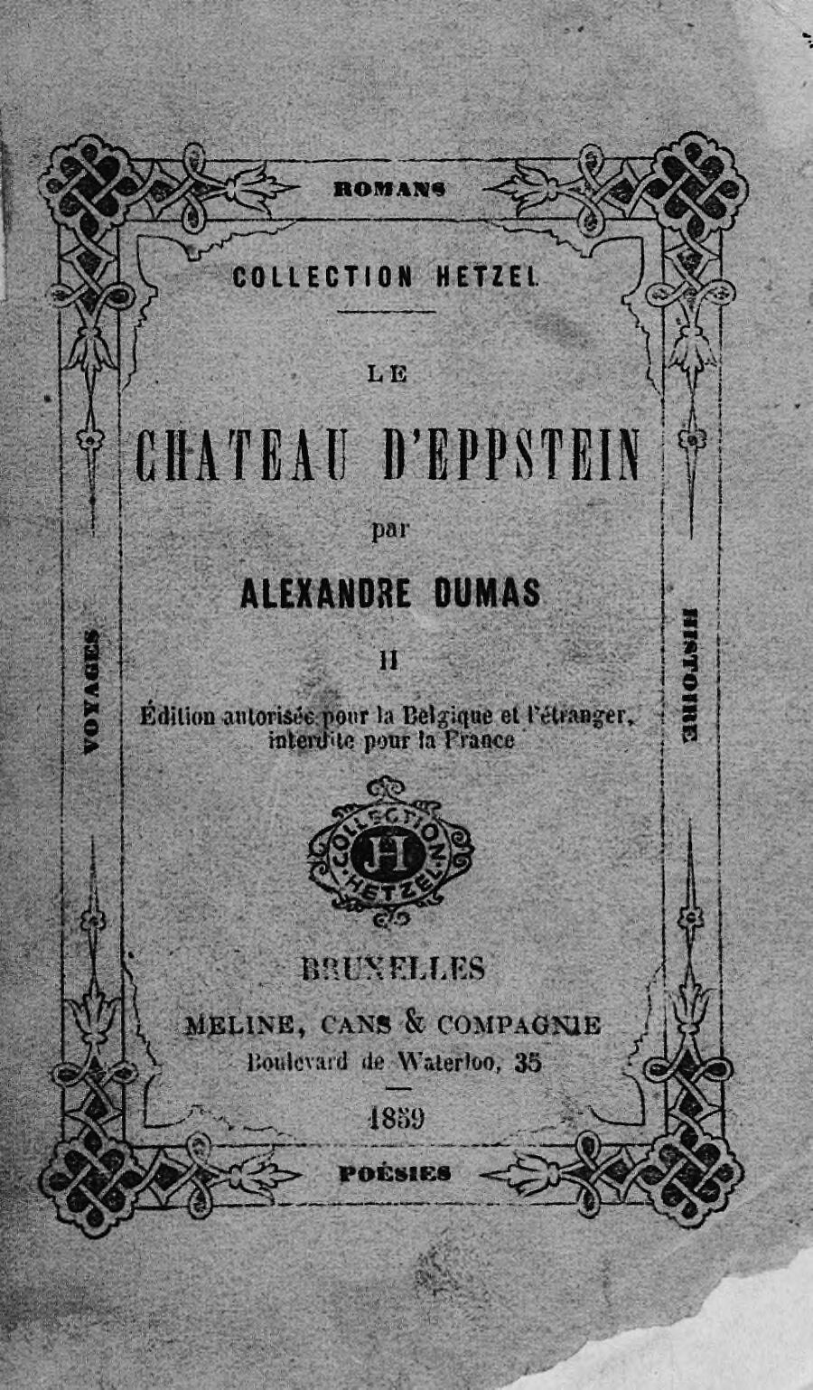 Le château d'Eppstein - Tome II