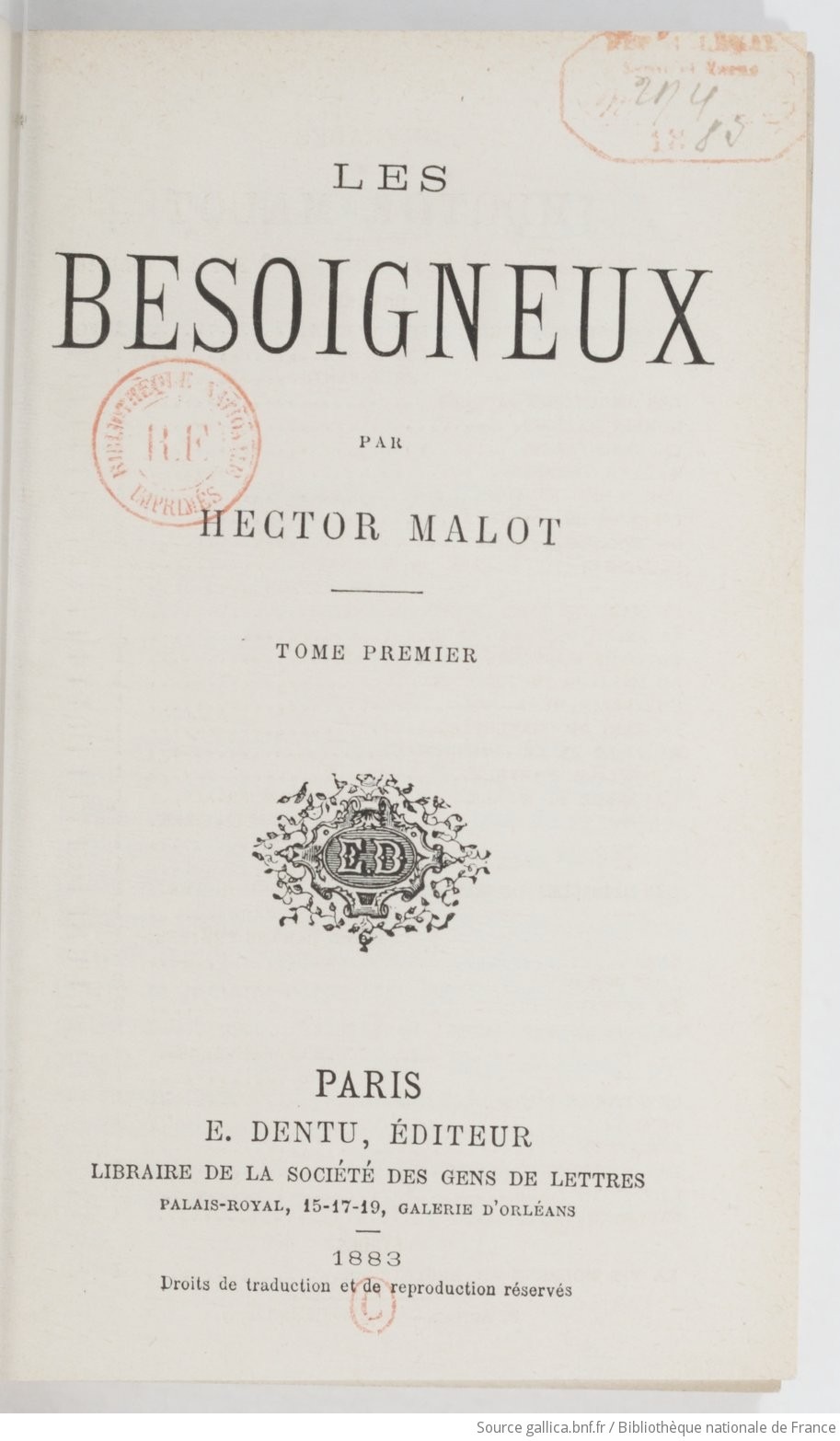Les besoigneux - Tome 1