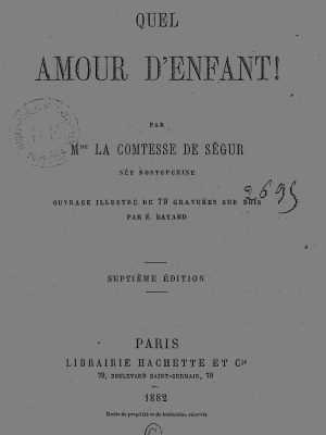 Quel amour d'enfant