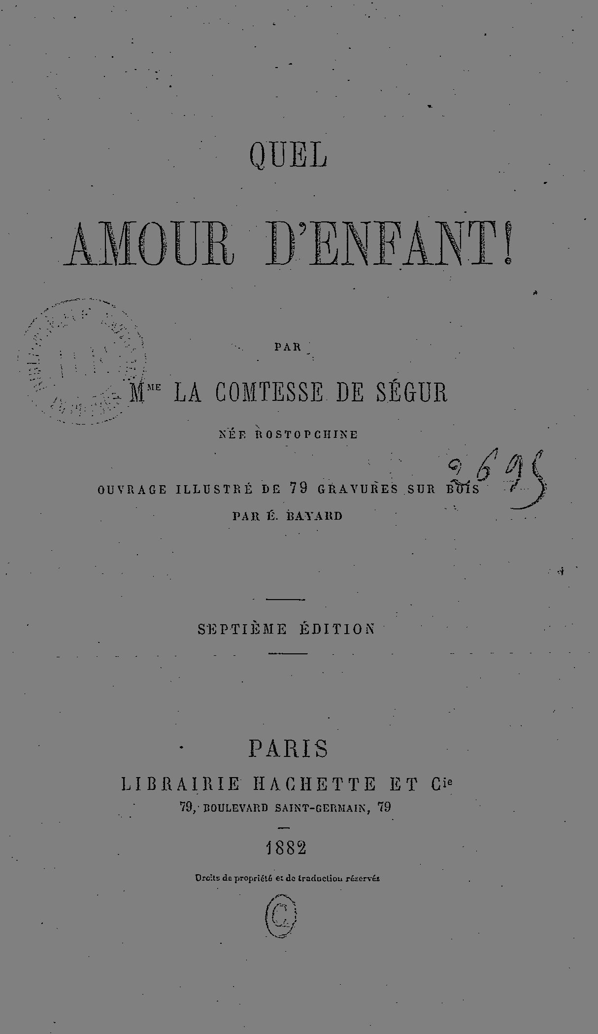 Quel amour d'enfant