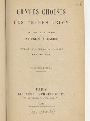 Contes choisis des frères Grimm