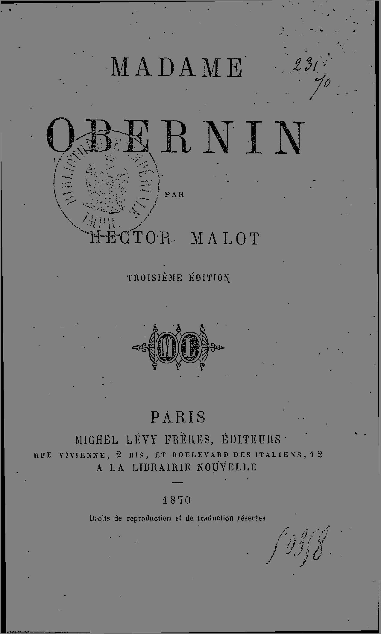 Madame Obernin