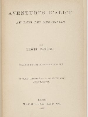 Aventures d'Alice au pays des merveilles