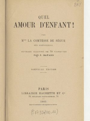 Quel amour d'enfant