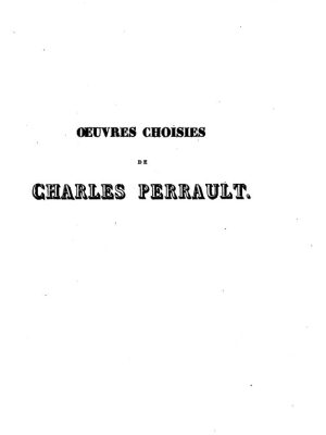 Oeuvres choisies de Ch. Perrault